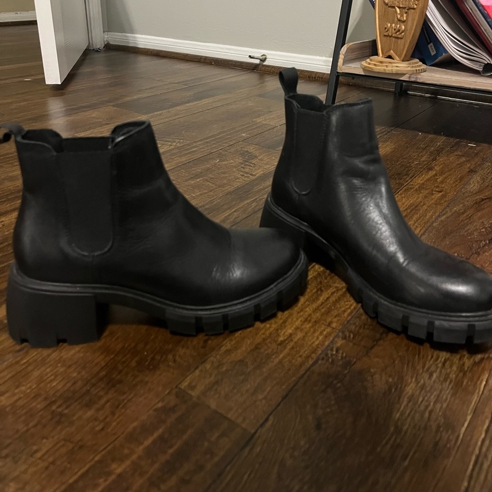 black steve madden howler boots